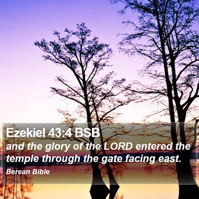 Ezekiel 43:4 BSB Bible Verse Image