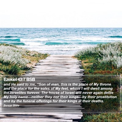 Ezekiel 43:7 BSB Bible Verse Image