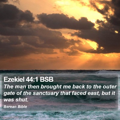 Ezekiel 44:1 BSB Bible Verse Image