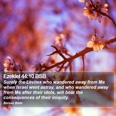 Ezekiel 44:10 BSB Bible Verse Image