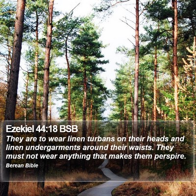 Ezekiel 44:18 BSB Bible Verse Image