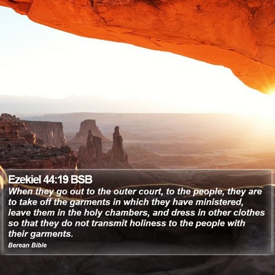 Ezekiel 44:19 BSB Bible Verse Image