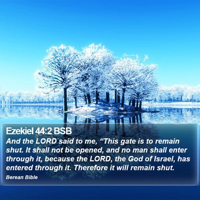 Ezekiel 44:2 BSB Bible Verse Image