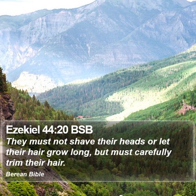 Ezekiel 44:20 BSB Bible Verse Image