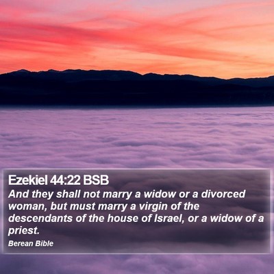 Ezekiel 44:22 BSB Bible Verse Image