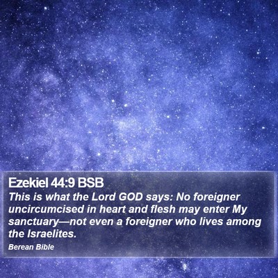 Ezekiel 44:9 BSB Bible Verse Image