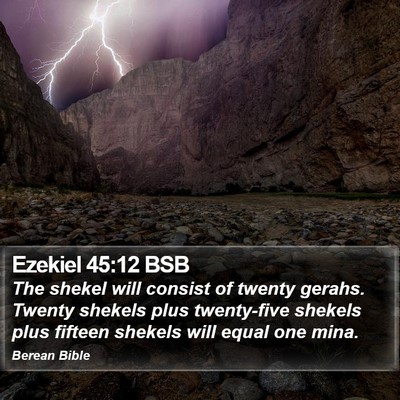 Ezekiel 45:12 BSB Bible Verse Image