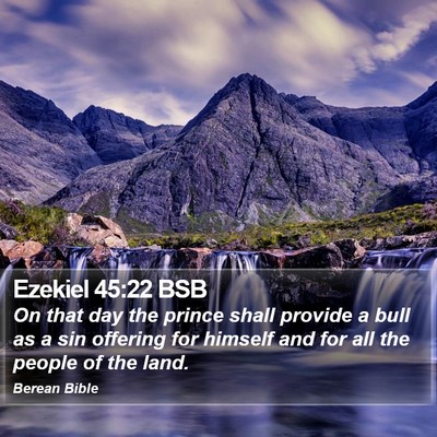 Ezekiel 45:22 BSB Bible Verse Image