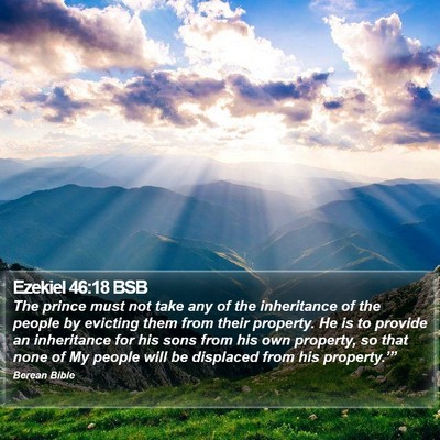 Ezekiel 46:18 BSB Bible Verse Image