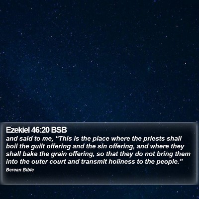 Ezekiel 46:20 BSB Bible Verse Image