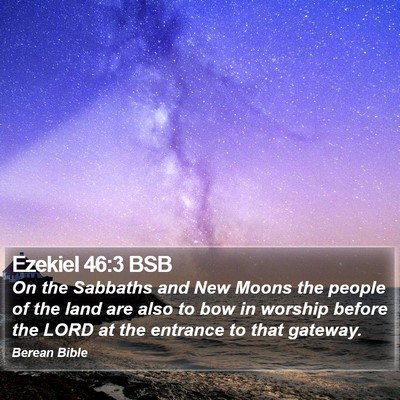Ezekiel 46:3 BSB Bible Verse Image