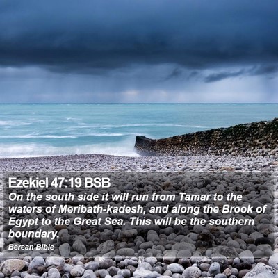 Ezekiel 47:19 BSB Bible Verse Image