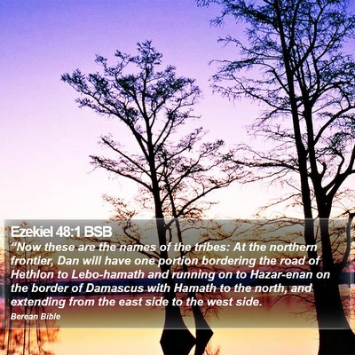 Ezekiel 48:1 BSB Bible Verse Image