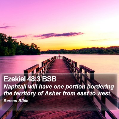 Ezekiel 48:3 BSB Bible Verse Image