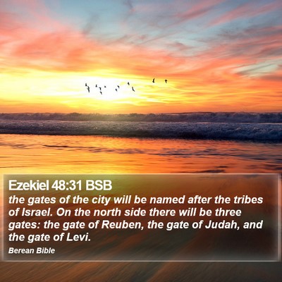 Ezekiel 48:31 BSB Bible Verse Image
