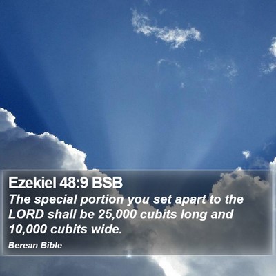 Ezekiel 48:9 BSB Bible Verse Image