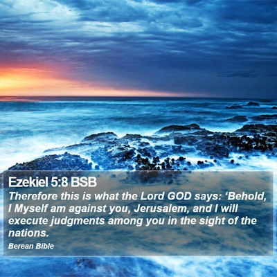 Ezekiel 5:8 BSB Bible Verse Image