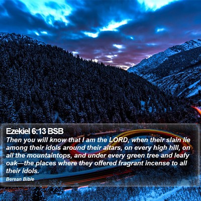 Ezekiel 6:13 BSB Bible Verse Image