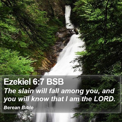 Ezekiel 6:7 BSB Bible Verse Image