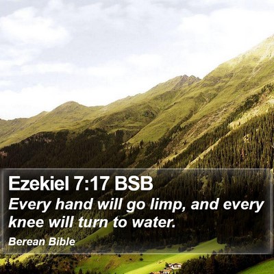 Ezekiel 7:17 BSB Bible Verse Image