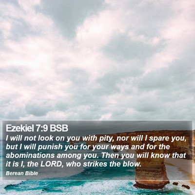 Ezekiel 7:9 BSB Bible Verse Image