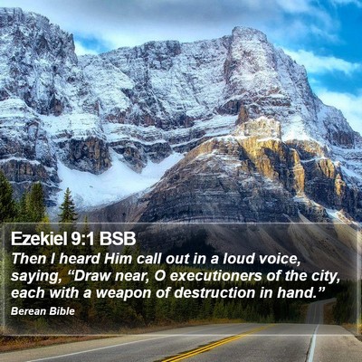Ezekiel 9:1 BSB Bible Verse Image