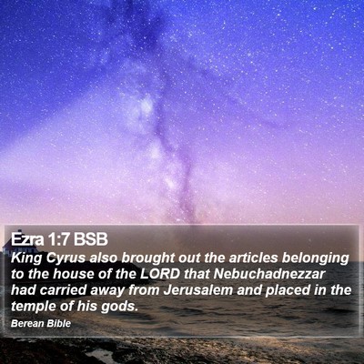 Ezra 1:7 BSB Bible Verse Image