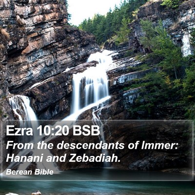 Ezra 10:20 BSB Bible Verse Image