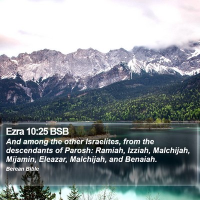 Ezra 10:25 BSB Bible Verse Image