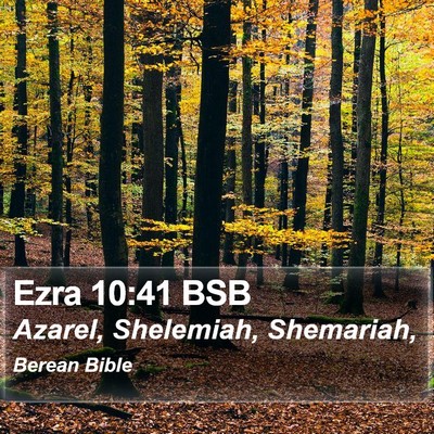 Ezra 10:41 BSB Bible Verse Image