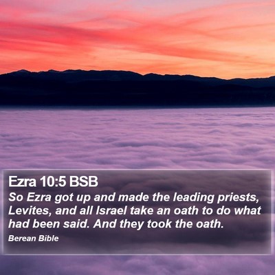 Ezra 10:5 BSB Bible Verse Image