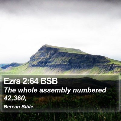 Ezra 2:64 BSB Bible Verse Image