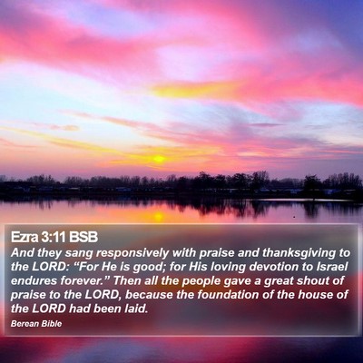Ezra 3:11 BSB Bible Verse Image