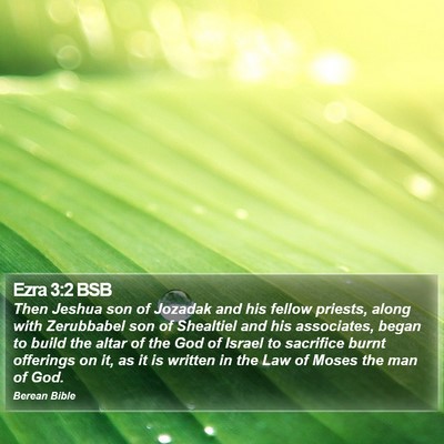 Ezra 3:2 BSB Bible Verse Image