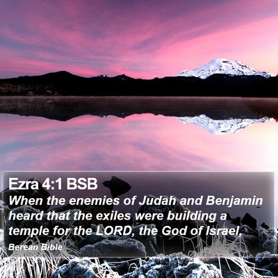 Ezra 4:1 BSB Bible Verse Image