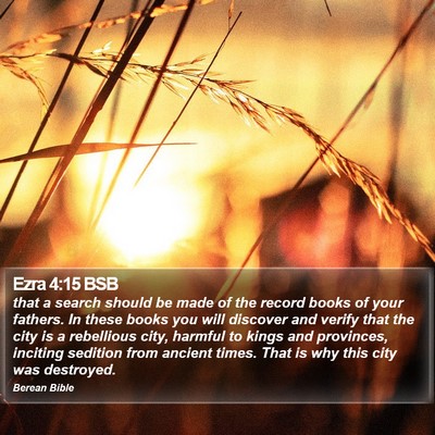 Ezra 4:15 BSB Bible Verse Image
