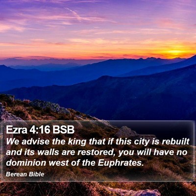 Ezra 4:16 BSB Bible Verse Image