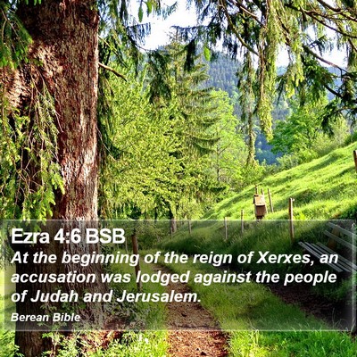 Ezra 4:6 BSB Bible Verse Image