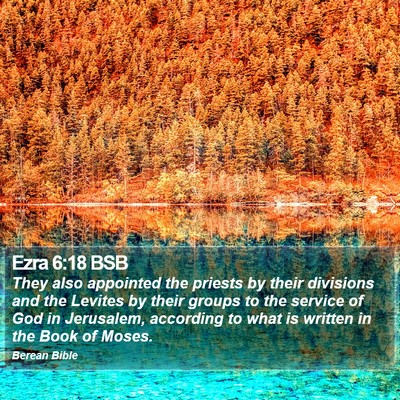 Ezra 6:18 BSB Bible Verse Image