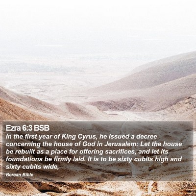 Ezra 6:3 BSB Bible Verse Image