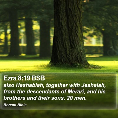 Ezra 8:19 BSB Bible Verse Image