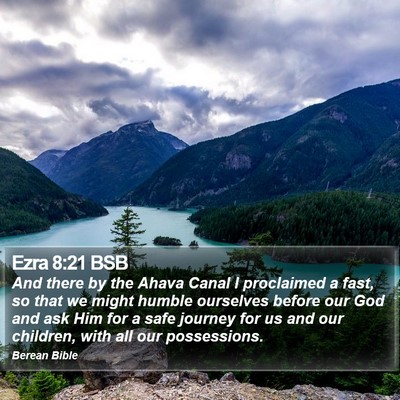 Ezra 8:21 BSB Bible Verse Image