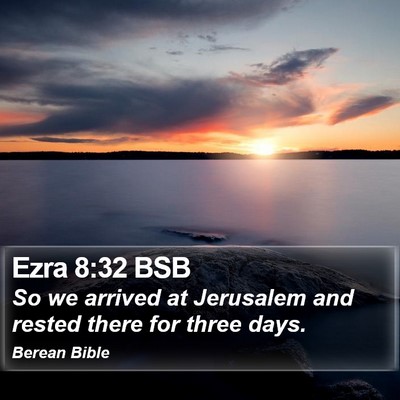 Ezra 8:32 BSB Bible Verse Image