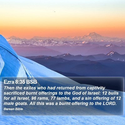 Ezra 8:35 BSB Bible Verse Image