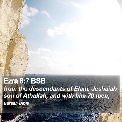 Ezra 8:7 BSB Bible Verse Image
