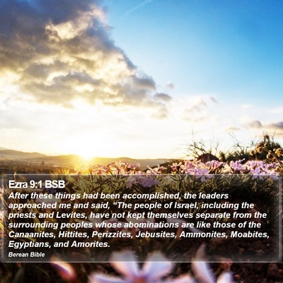 Ezra 9:1 BSB Bible Verse Image