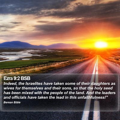 Ezra 9:2 BSB Bible Verse Image
