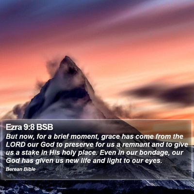Ezra 9:8 BSB Bible Verse Image