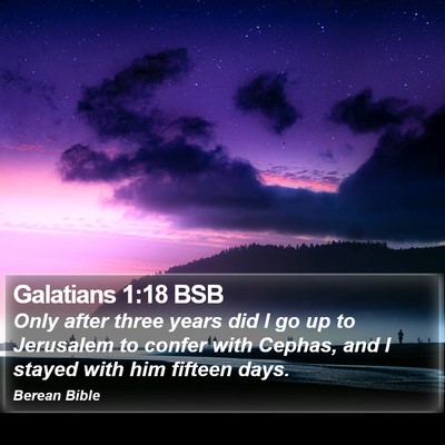 Galatians 1:18 BSB Bible Verse Image