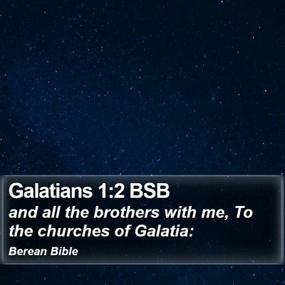 Galatians 1:2 BSB Bible Verse Image